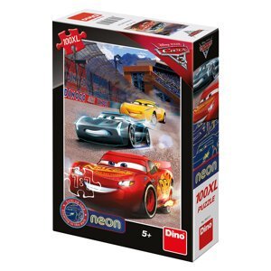 Dino CARS 3: Vítězné kolo 100XL neon Puzzle