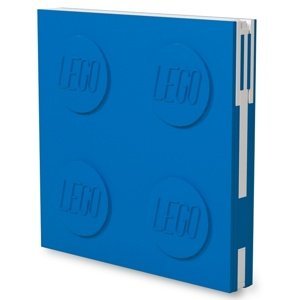LEGO® Zápisník s gelovým perem jako klipem - modrý
