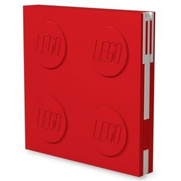 LEGO® Zápisník s gelovým perem jako klipem - červený