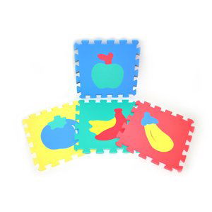 Měkké puzzle bloky OVOCE 30 cm