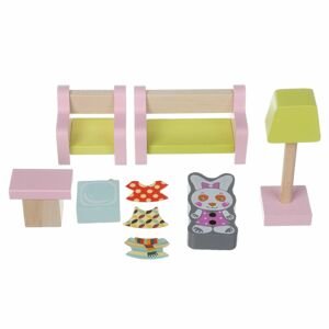 Cubik 15030 Obývací pokoj - dřevěný nábytek pro panenky