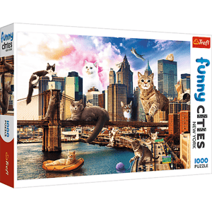 Trefl Puzzle 1000 Crazy City - Cats in New York