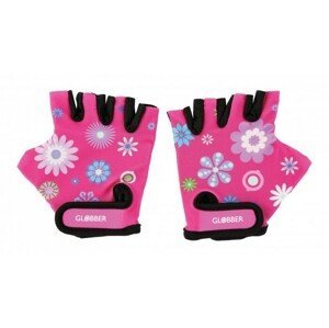Globber Toddler dětské ochranné rukavičky XS -flowers pink