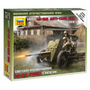 Wargames (WWII) figurky 6112 - Soviet Gun 45mm (1:72)