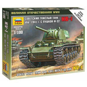 Wargames (WWII) tank 6190 - KV-1 with F-32 GUN (1: 100)