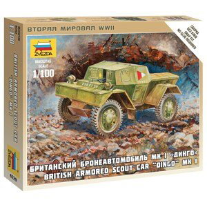 Wargames (WWII) military 6229 - British Armored Car Dingo (1: 100)
