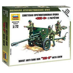 Wargames (WWII) military 6253 - Soviet 76mm anti-tank gun ZIS-3 (1:72)