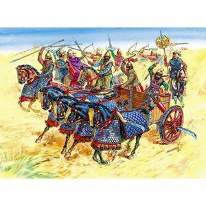 Wargames (AOB) figurky 8008 - Persian Chariot and Cavalry (1:72)