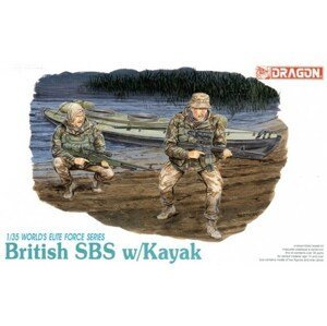 Model Kit figurky 3023 - BRITISH SBS w / KAYAK (1:35)
