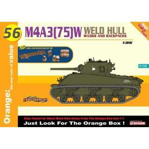 Modelky tank 9156 - M4A3 (75) W Welded Hull (1:35)