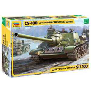 Model Kit tank 3688 - Soviet SPGun SU-100 (new molds) (1:35)