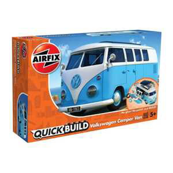 Quick Build auto J6024 - VW Camper Van - modrá