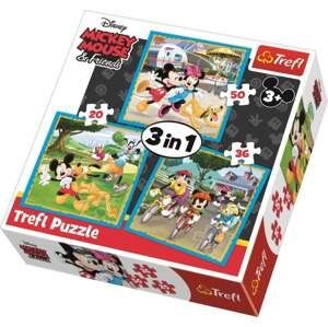 Trefl Puzzle 3v1 Mickey Mouse s přáteli Disney Standard Characters