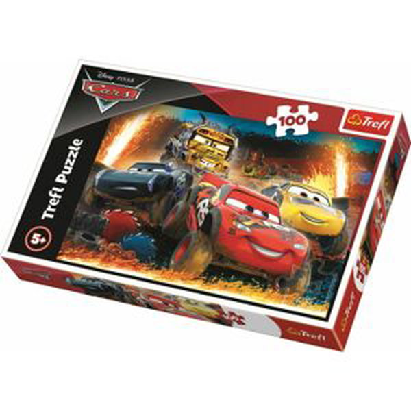 Trefl Puzzle 100 dílků - Extrémní závod Disney Cars 3