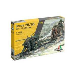 Model Kit military 6464 - HORSE Drawn BREDA 20/65 W / servants (1:35)