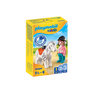 PLAYMOBIL 1.2.3 70404 Jezdkyně s koněm