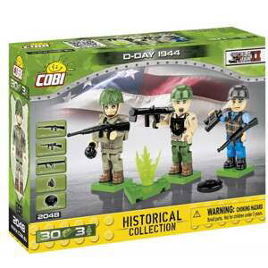 Cobi 2048 D-Day 1944 3 figurky s doplňky