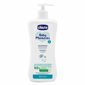 CHICCO Šampon na vlasy s dávkovačem Baby Moments 92% přírodních složek 500 ml