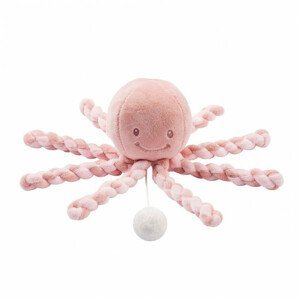 Natty První hrající hračka pro miminka chobotnička PIU PIU Lapide old pink / light pink 0m +