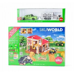 SIKU World - farma s autem pro přepravu dobytka