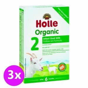 3 x HOLLE Bio Dětská mléčná výživa na bázi kozího mléka , pokračovací formule 2