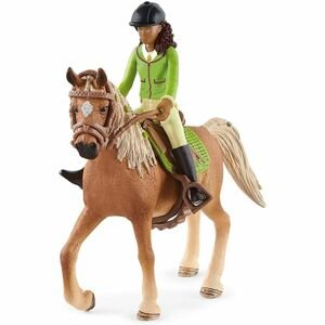 Schleich Jezdkyně Sarah s pohyblivými klouby na koni