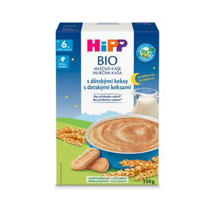 HiPP BIO Kaše mléčná na dobrou noc s dětskými sušenky od 6. měsíce, 250 g
