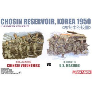 Model Kit figurky 6811 - Chinese Volunteers vs US Marines, Chosin Reservoir Korea 1950 (