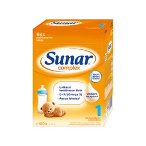 SUNAR Complex 1 počáteční kojenecké mléko (+ mnostvo X600 g)