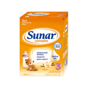 SUNAR Complex 3 vanilka batolecí mléko (+ mnostvo X600 g)
