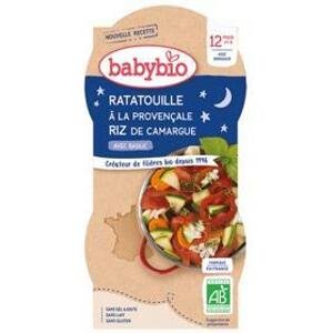 2x BABYBIO Večerní menu ratatouille provensálsky s rýží (200 g)