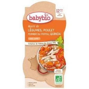 BABYBIO Menu zelenina s kuřecím masem a quinoa (2x 200 g)