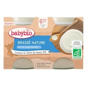 BABYBIO Brass z francouzského mléka natur 2x130 g