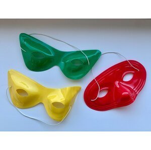 Karnevalové masky různé barvy a tvary