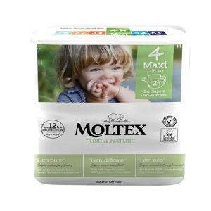 MOLTEX Pure&Nature Plenky jednorázové Maxi 7-18 kg, ekonomické balení (6x 29 ks)