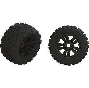 Arrma kolo s pneu dBoots Copperhead2 MT, černý disk (2)