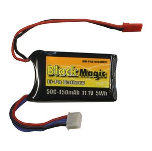 Black Magic LiPol 11.1V 450mAh 50C JST