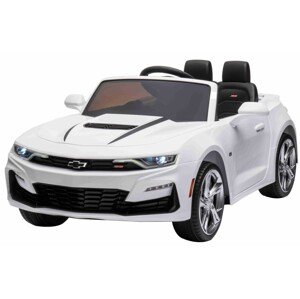 Elektrické autíčko Chevrolet Camaro 12V, 2,4 GHz dálkové ovládání, Bílé