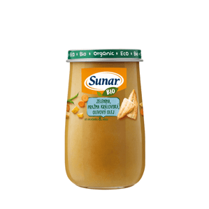 SUNAR Bio příkrm zelenina, pražma královská, olivový olej 190 g