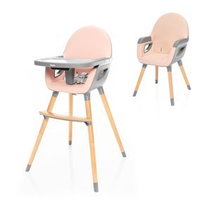 Dětská židle Dolce 2, Blush Pink/Grey