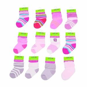 Kojenecké ponožky dívčí froté (0 až 6m), Pidilidi, PD507, holka - 0-6m