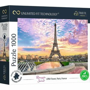 Trefl Prime puzzle 1000 UFT - Romantický západ slunce: Eiffelova věž v Paříži, Francie