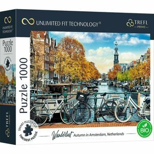 Trefl Prime puzzle 1000 UFT - Toulky: Podzim v Amsterdamu, Nizozemsko