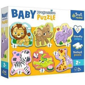 Trefl Dětské progresivní puzzle - Safari