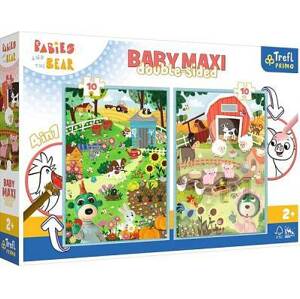 Trefl Puzzle Baby MAXI 2x10 - Děti a Medvěd