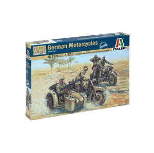 Model Kit figurky 6121 - WWII - GERMAN MOTORCYCLES (1:72)