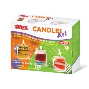 Vyrob si vlastní svíčku - malý kreativní set - 3 dózy, 6 barev