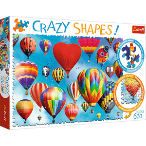 Trefl Puzzle 600 Crazy Shapes - Barevné balóny