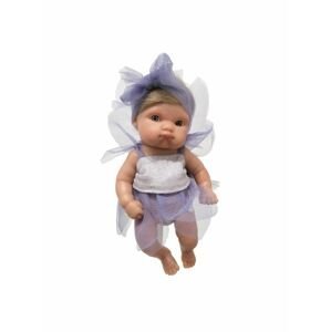 Antonio Juan 85210-1a Víla fialová s blond vláskami - realistická panenka miminko s celovi
