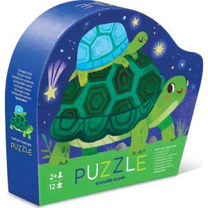 Puzzle Mini Želvy ve tvarované krabičce 12 Crocodile Creek